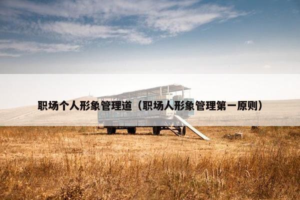 职场个人形象管理道（职场人形象管理第一原则）