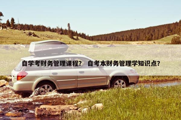 自学考财务管理课程？ 自考本财务管理学知识点？