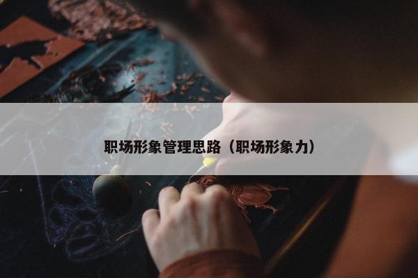 职场形象管理思路（职场形象力）