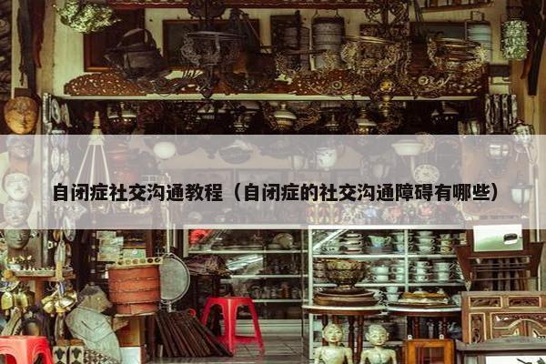 自闭症社交沟通教程（自闭症的社交沟通障碍有哪些）