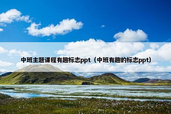 中班主题课程有趣标志ppt（中班有趣的标志ppt）