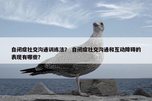 自闭症社交沟通训练法？ 自闭症社交沟通和互动障碍的表现有哪些？