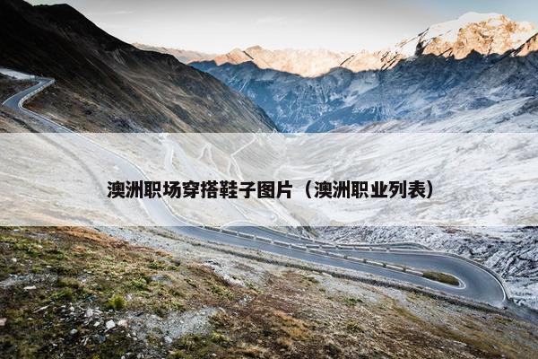 澳洲职场穿搭鞋子图片（澳洲职业列表）