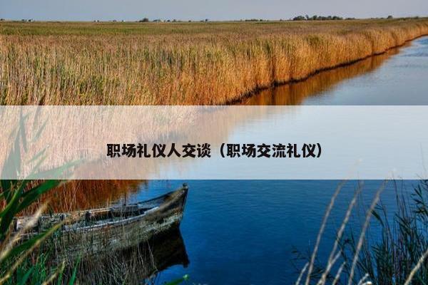 职场礼仪人交谈（职场交流礼仪）