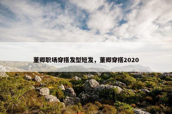董卿职场穿搭发型短发，董卿穿搭2020