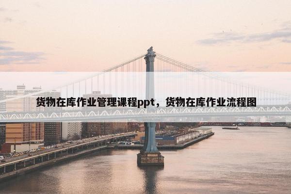 货物在库作业管理课程ppt，货物在库作业流程图