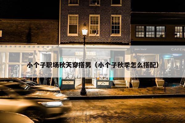 小个子职场秋天穿搭男（小个子秋季怎么搭配）