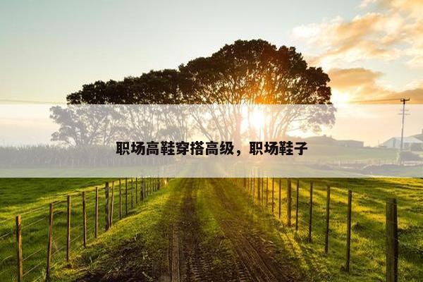职场高鞋穿搭高级，职场鞋子