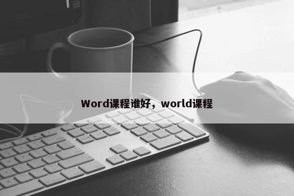 Word课程谁好，world课程