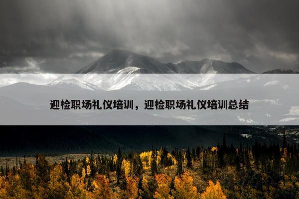 迎检职场礼仪培训，迎检职场礼仪培训总结