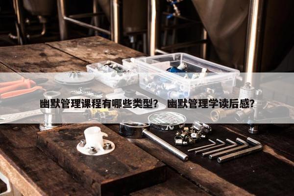 幽默管理课程有哪些类型？ 幽默管理学读后感？