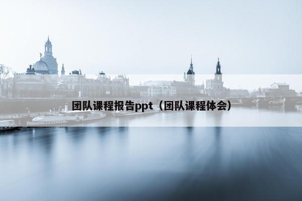 团队课程报告ppt（团队课程体会）