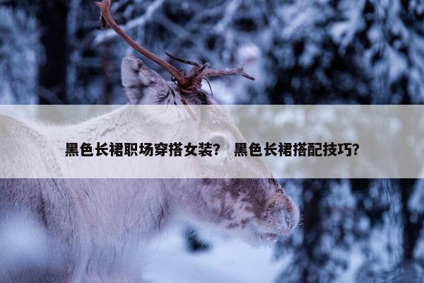 黑色长裙职场穿搭女装？ 黑色长裙搭配技巧？