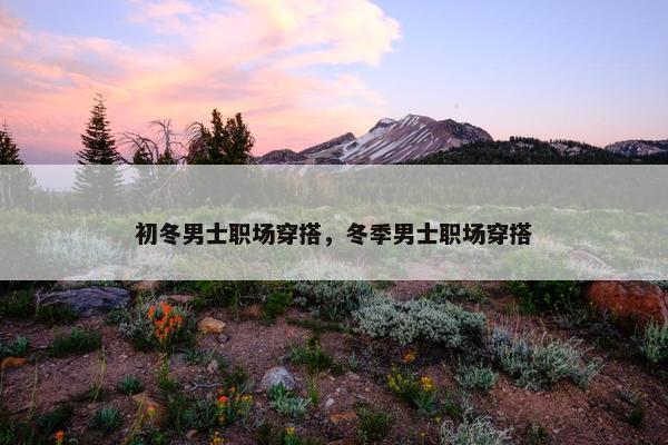 初冬男士职场穿搭，冬季男士职场穿搭