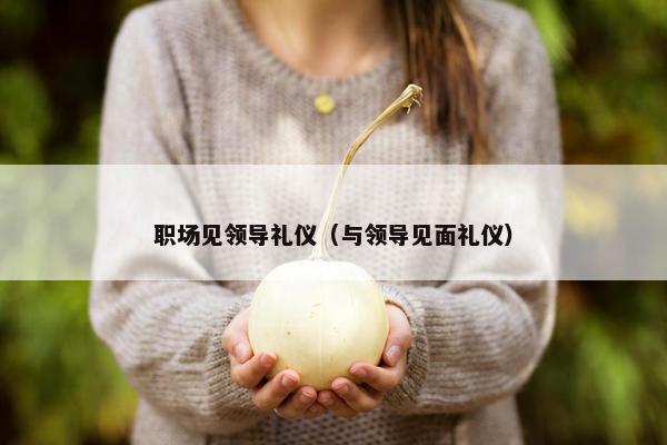 职场见领导礼仪（与领导见面礼仪）