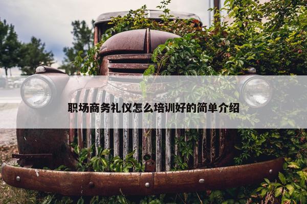 职场商务礼仪怎么培训好的简单介绍