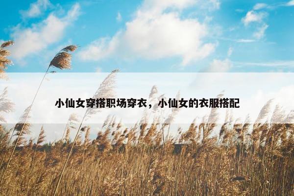 小仙女穿搭职场穿衣，小仙女的衣服搭配