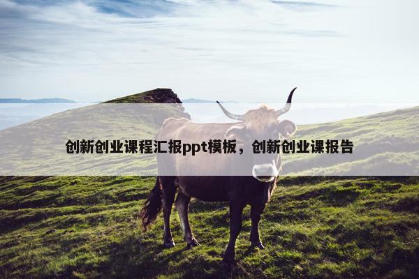 创新创业课程汇报ppt模板，创新创业课报告