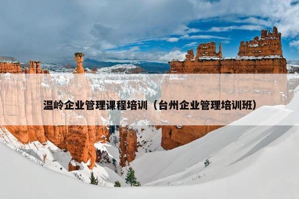 温岭企业管理课程培训（台州企业管理培训班）