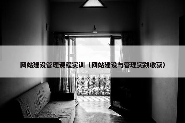 网站建设管理课程实训（网站建设与管理实践收获）