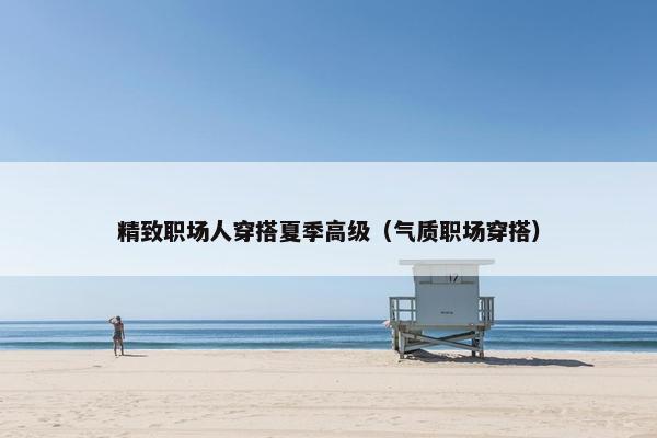 精致职场人穿搭夏季高级（气质职场穿搭）