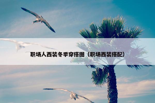 职场人西装冬季穿搭图（职场西装搭配）