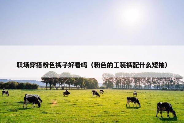职场穿搭粉色裤子好看吗（粉色的工装裤配什么短袖）