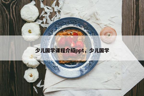少儿国学课程介绍ppt，少儿国学