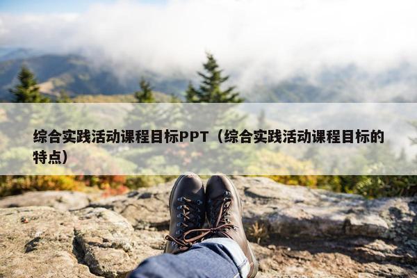 综合实践活动课程目标PPT（综合实践活动课程目标的特点）
