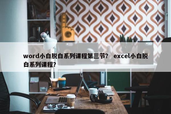 word小白脱白系列课程第三节？ excel小白脱白系列课程？