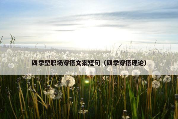 四季型职场穿搭文案短句（四季穿搭理论）