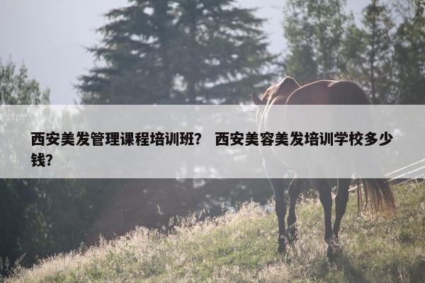 西安美发管理课程培训班？ 西安美容美发培训学校多少钱？