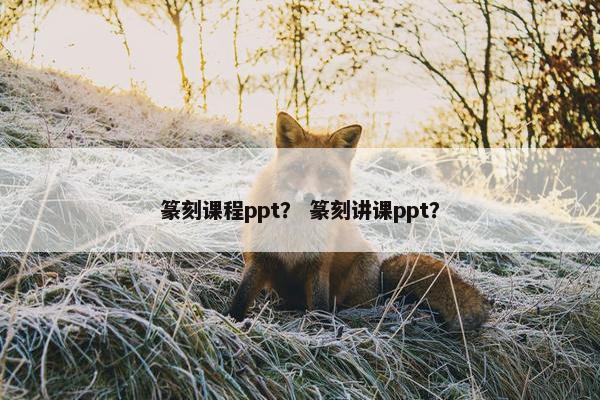 篆刻课程ppt？ 篆刻讲课ppt？