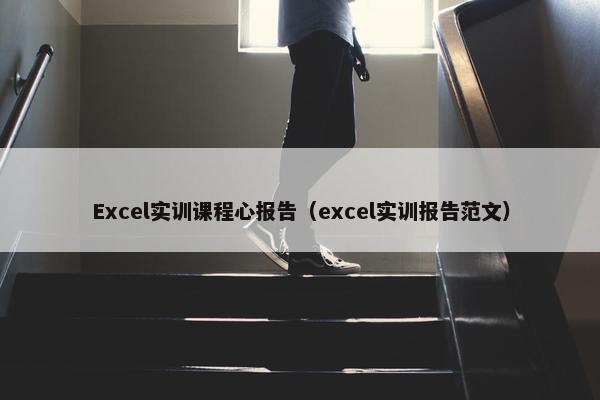 Excel实训课程心报告（excel实训报告范文）