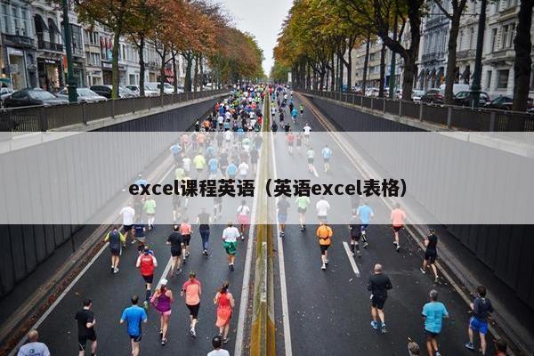 excel课程英语（英语excel表格）