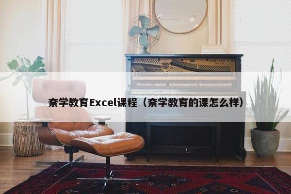 奈学教育Excel课程（奈学教育的课怎么样）