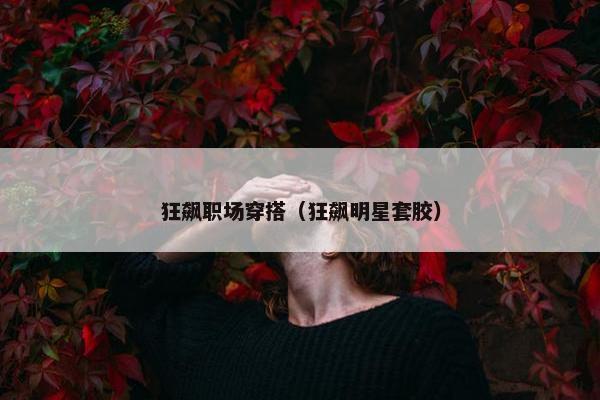 狂飙职场穿搭（狂飙明星套胶）