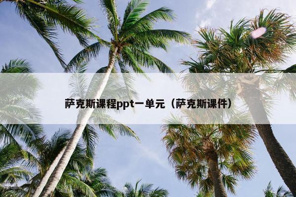 萨克斯课程ppt一单元（萨克斯课件）