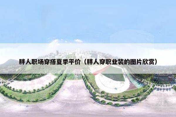 胖人职场穿搭夏季平价（胖人穿职业装的图片欣赏）