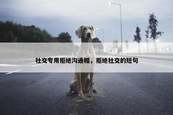 社交专用拒绝沟通帽，拒绝社交的短句