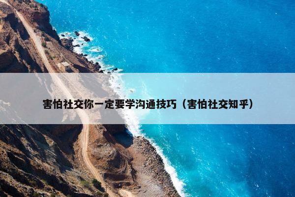 害怕社交你一定要学沟通技巧（害怕社交知乎）