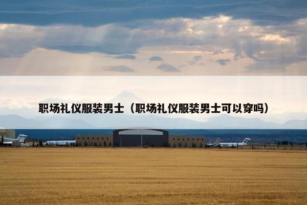 职场礼仪服装男士（职场礼仪服装男士可以穿吗）
