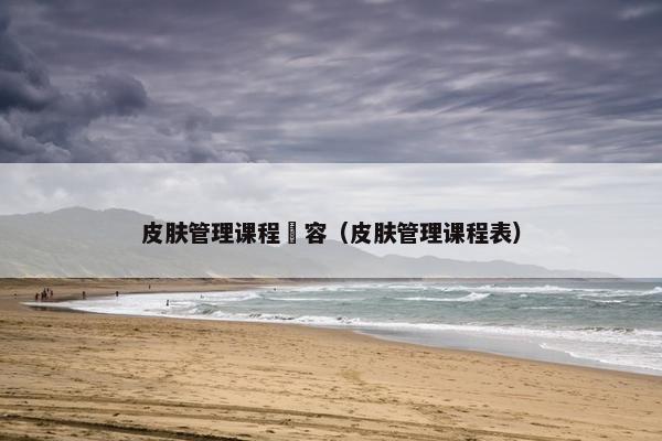 皮肤管理课程內容（皮肤管理课程表）