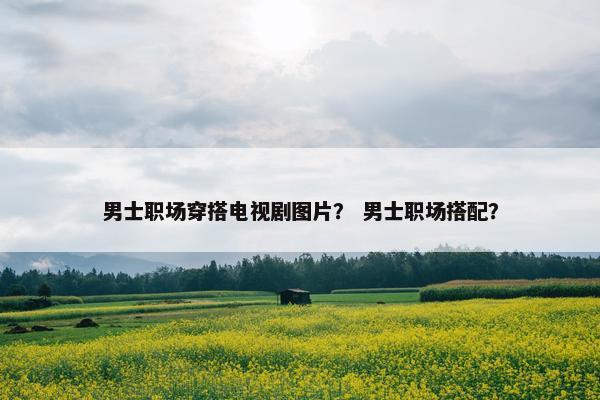 男士职场穿搭电视剧图片？ 男士职场搭配？